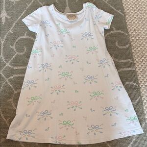 The Beaufort Bonnet Company Cream Dress with Pastel Patterns